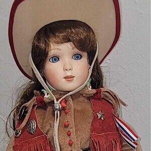 Paradise Galleries Doll Treasury Collection Annie Oakley Porcelain Collector New